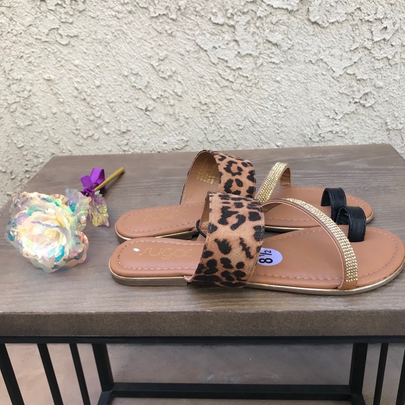 Sugar Flats Sandals Women’s Animal Print 8.5 S New - Picture 9 of 12